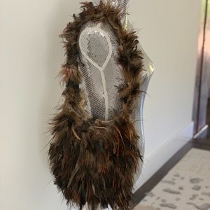 WILD REAL feather purse